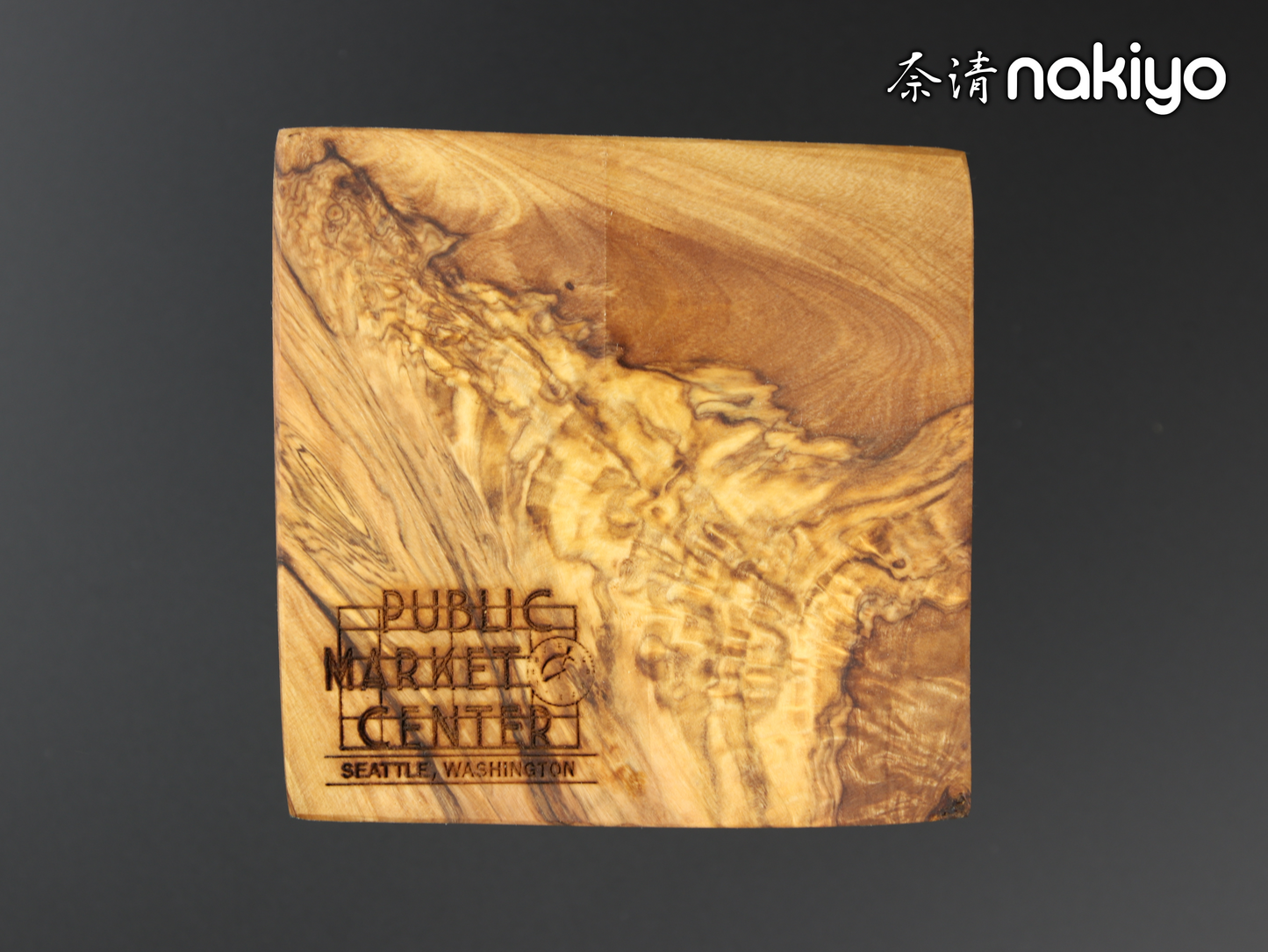 Nakiyo Olivewood Seattle Souvenir Coaster