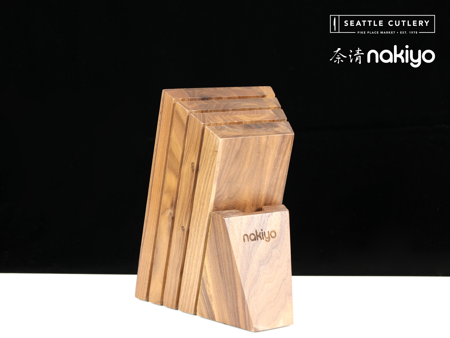 Nakiyo Walnut Knife Block