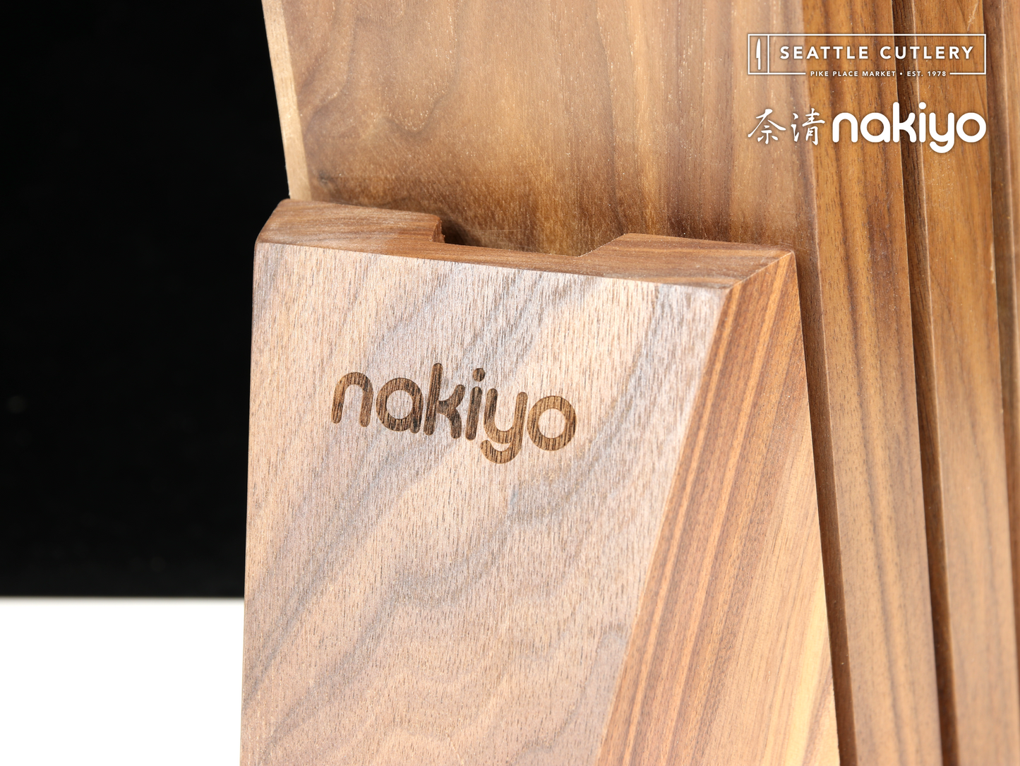 Nakiyo Walnut Knife Block