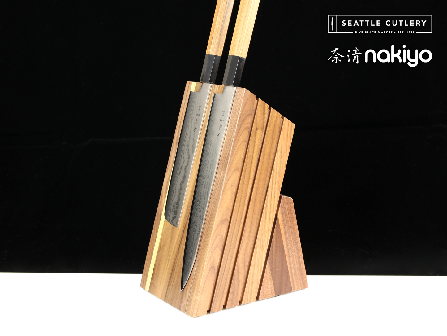 Nakiyo Walnut Knife Block