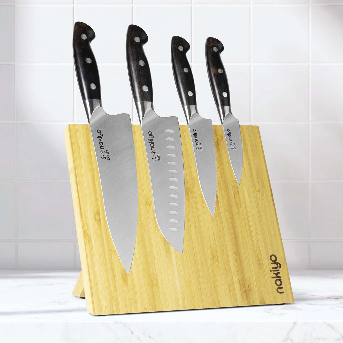 Nakiyo Berlin 4-Piece Utility Set with Magnetic Stand
