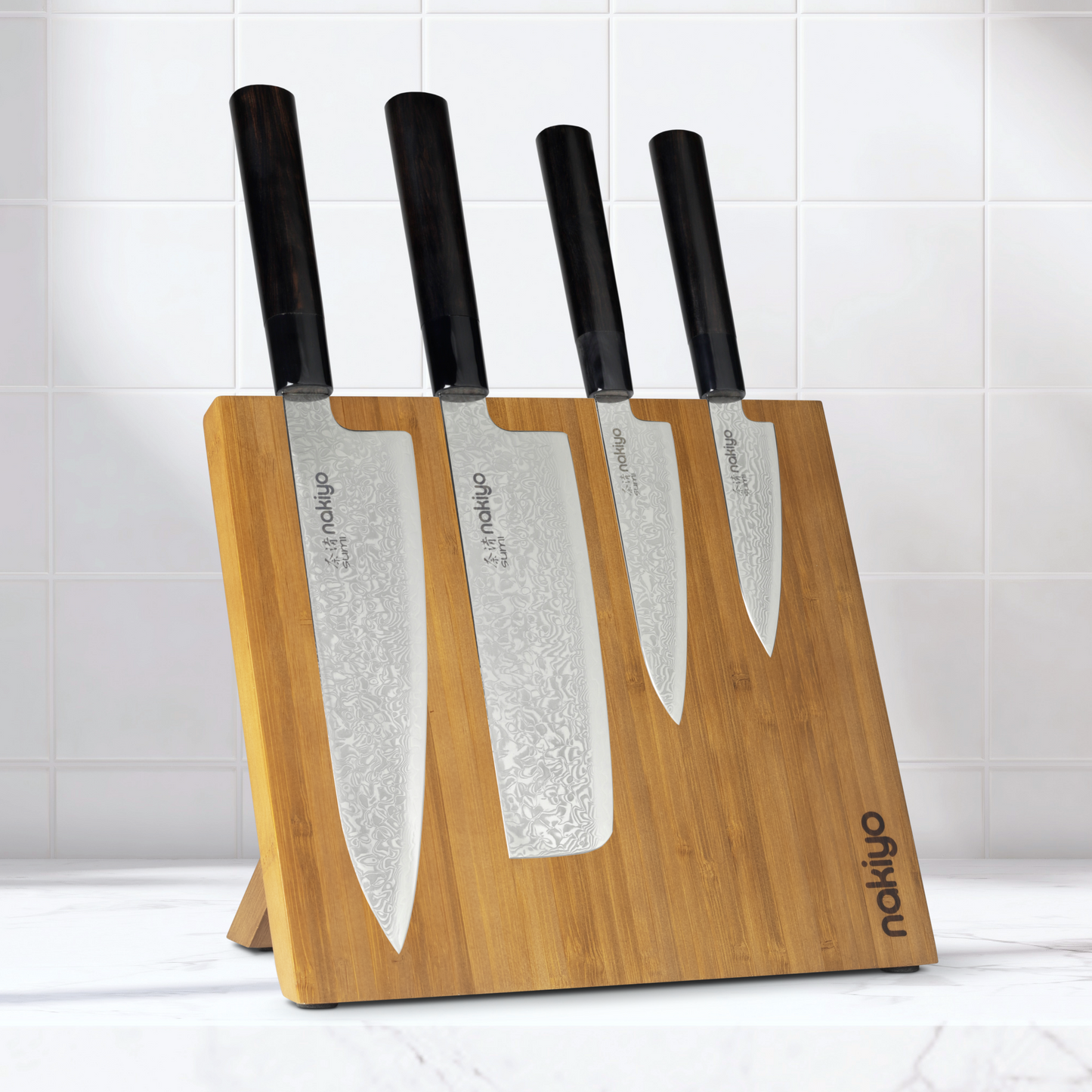 Nakiyo Sumi 4-Piece Professional Set with Magnetic Stand