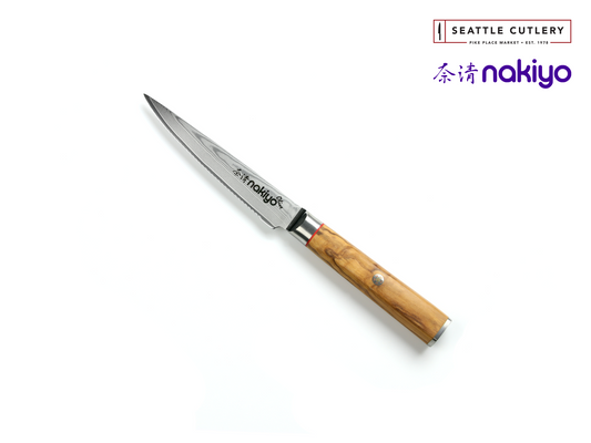 Nakiyo Olive Serrated Steak Knife