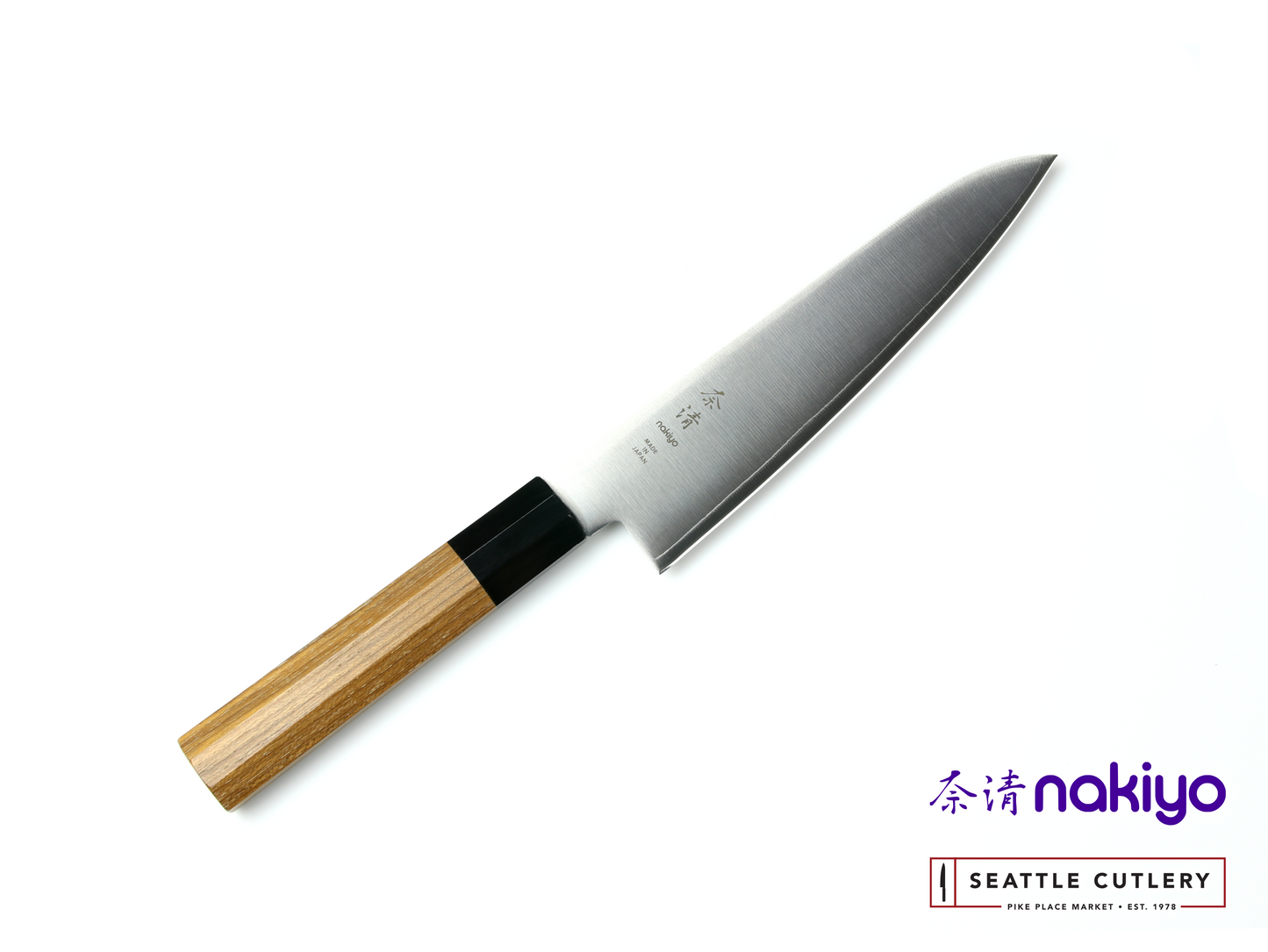 Nakiyo Teak San Mai 7" Gyuto/Chef