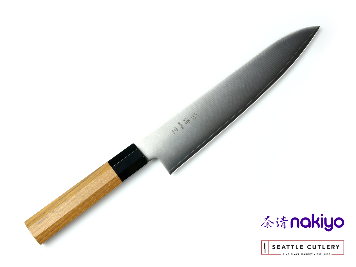 Nakiyo Teak San Mai 9" Gyuto/Chef