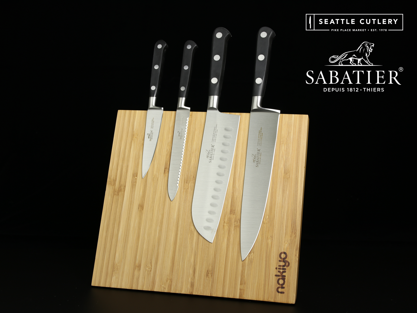 Sabatier Idéal 4-Piece Set with Magnetic Stand