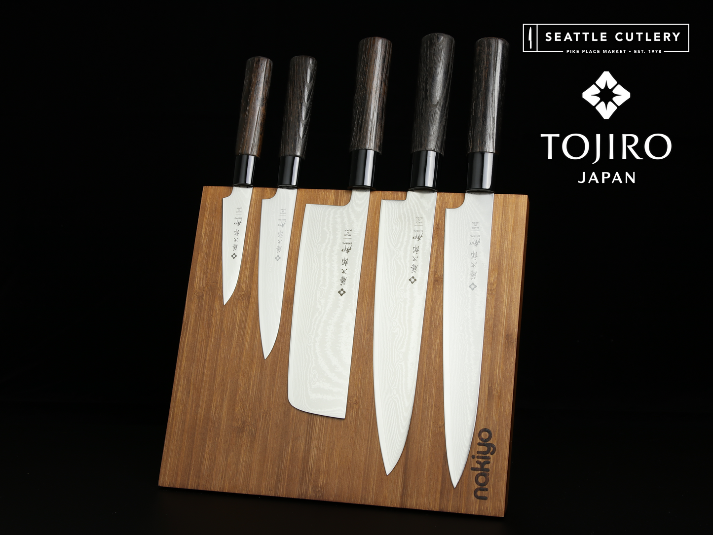 Tojiro Shippu 5-Piece Master Set with Magnetic Stand