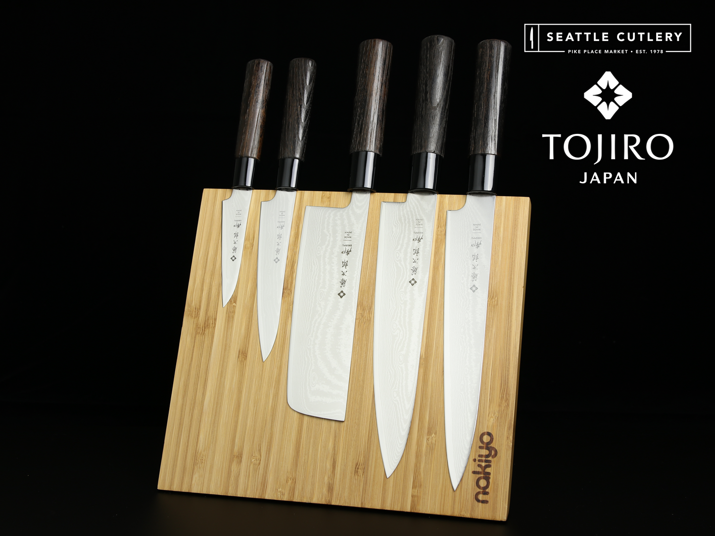 Tojiro Shippu 5-Piece Master Set with Magnetic Stand