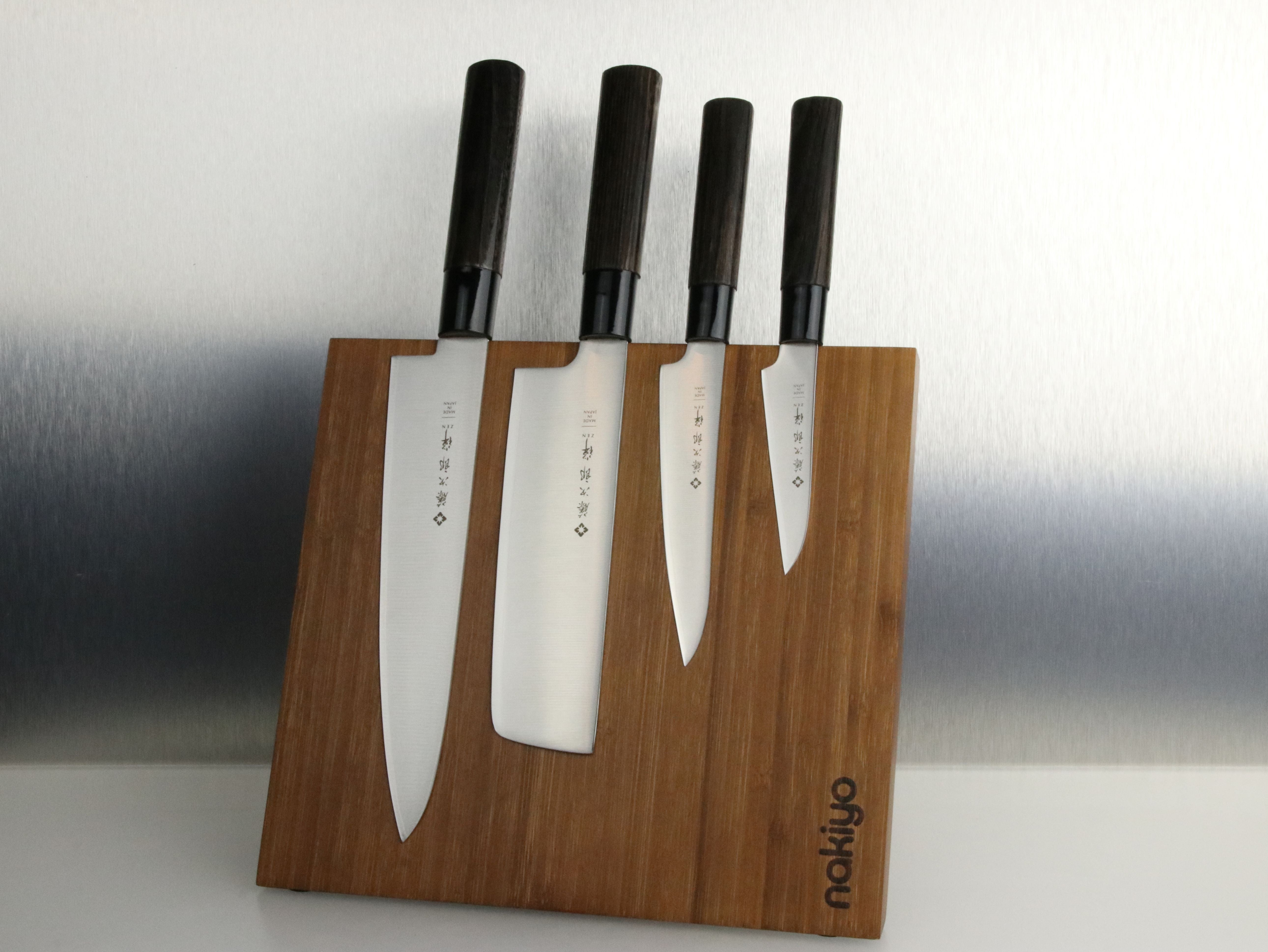 Tojiro Zen 4-Piece Set with Magnetic Stand – Seattle Cutlery