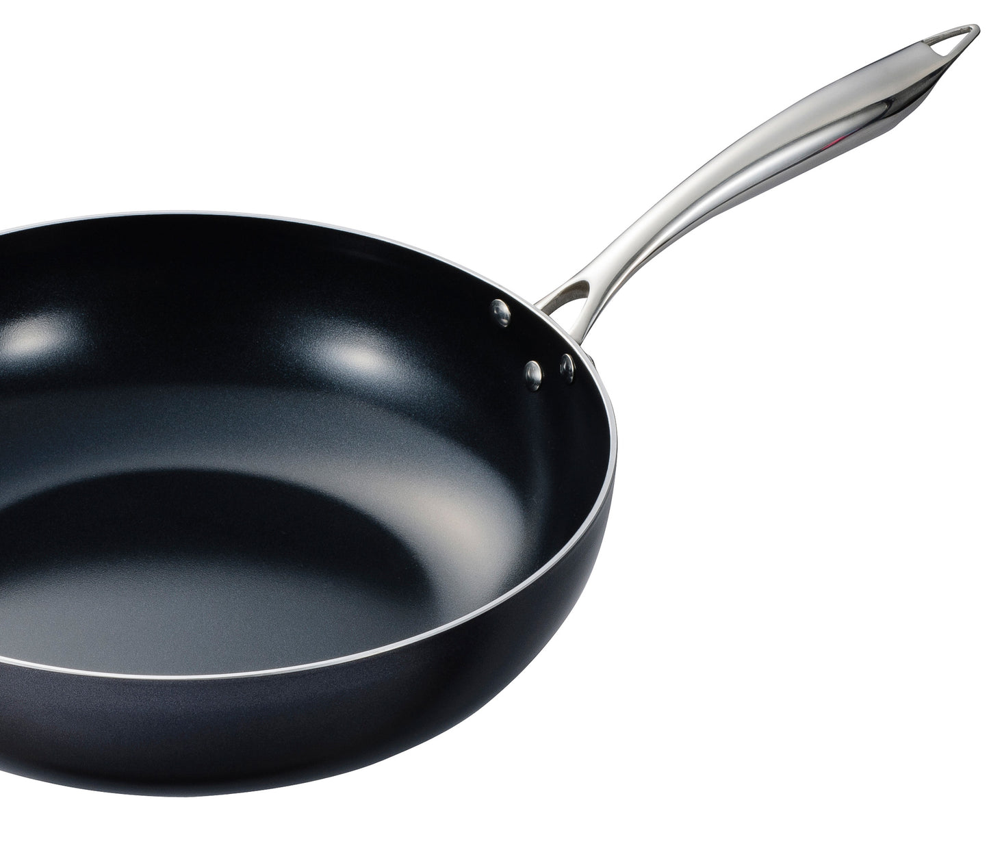 Kyocera 12.5" Ceramic Nonstick Wok Pan with Tempered Glass Lid