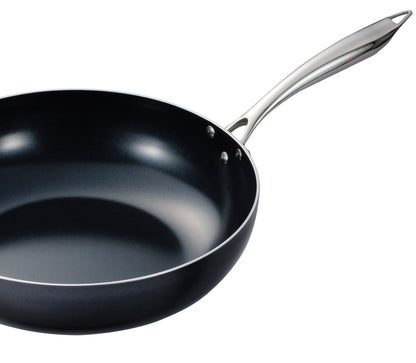 Kyocera 12.5" Ceramic Nonstick Wok Pan with Tempered Glass Lid