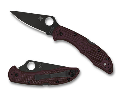 Spyderco Delica 4 Lightweight Micro-Melt PD#1 Black Blade (Sprint Run)