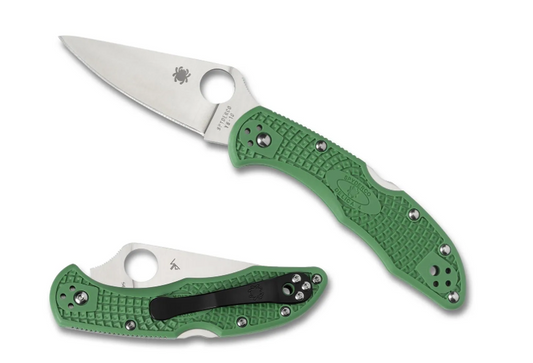 Spyderco Delica 4 Lightweight Flat Ground Green