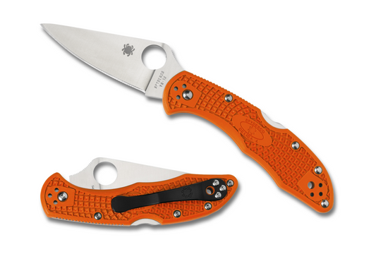 Spyderco Delica 4 Lightweight Flat Ground Orange