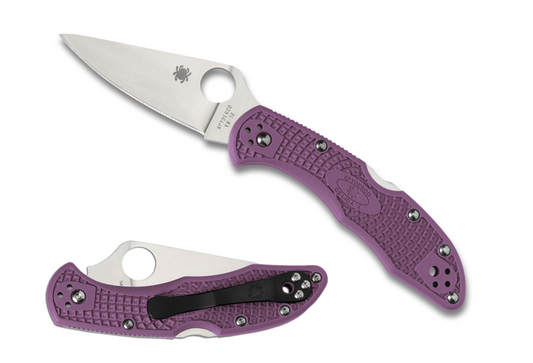 Spyderco Delica 4 Lightweight Flat Ground Purple