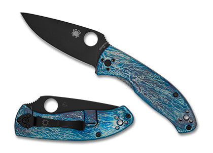 Spyderco Tenacious R.I.L. Disarray Finish D2 Black Blade