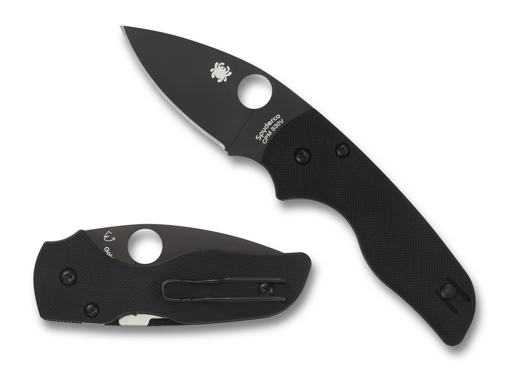 Native G Spyderco Lil' Native G-10 Black/Black Blade – Seattle Cutlery