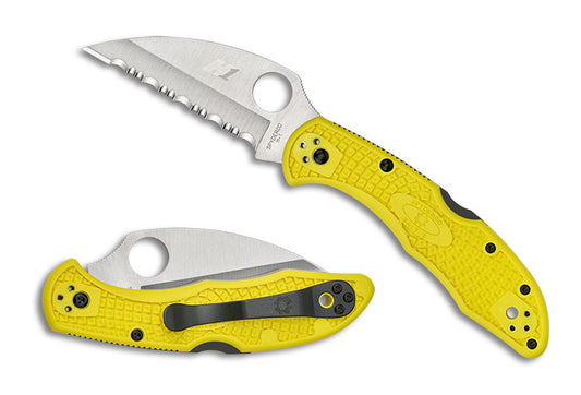 Spyderco Salt 2 FRN Yellow Wharncliffe SpyderEdge