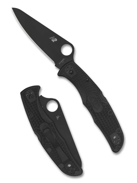 Spyderco Pacific Salt 2 Black Lightweight Black Blade