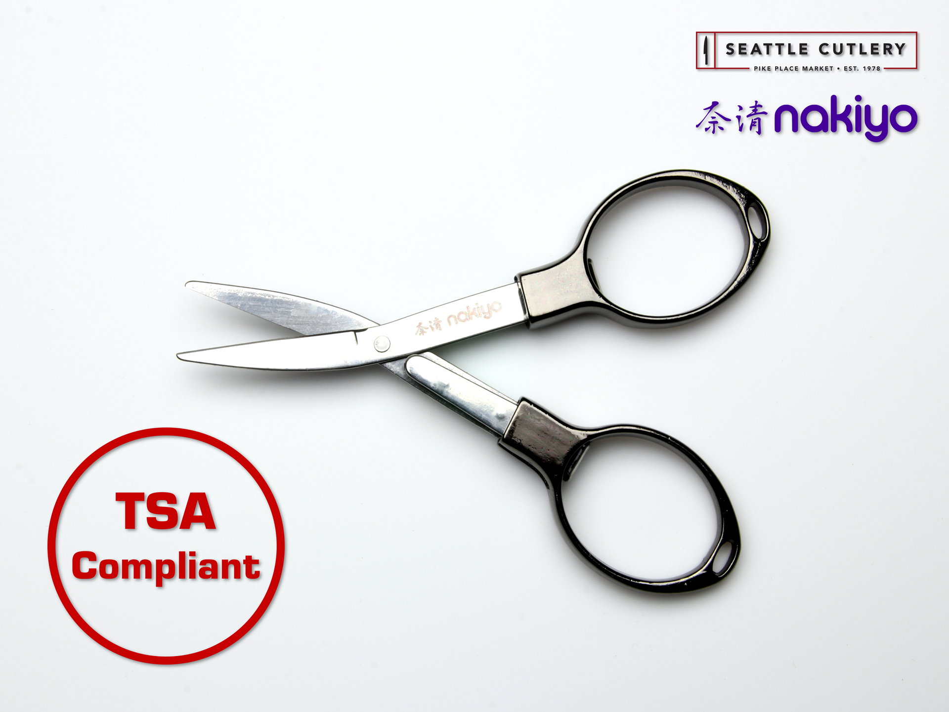 Nakiyo Folding Travel Scissors – Seattle Cutlery