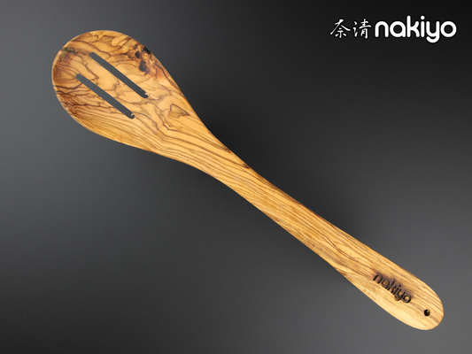 Nakiyo Olivewood Slotted Spoon