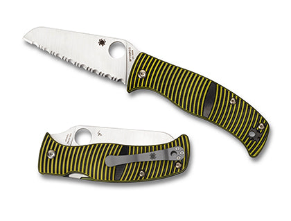 Spyderco Caribbean G-10 Black/Yellow Sheepsfoot