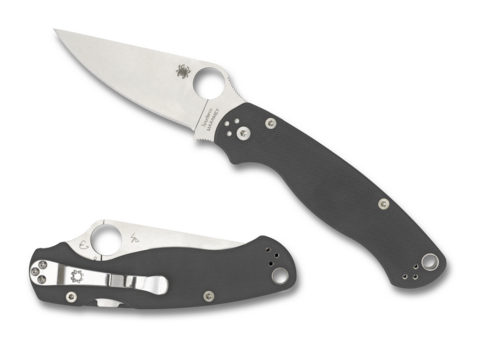 Spyderco Para Military 2 G-10 Dark Gray Maxamet